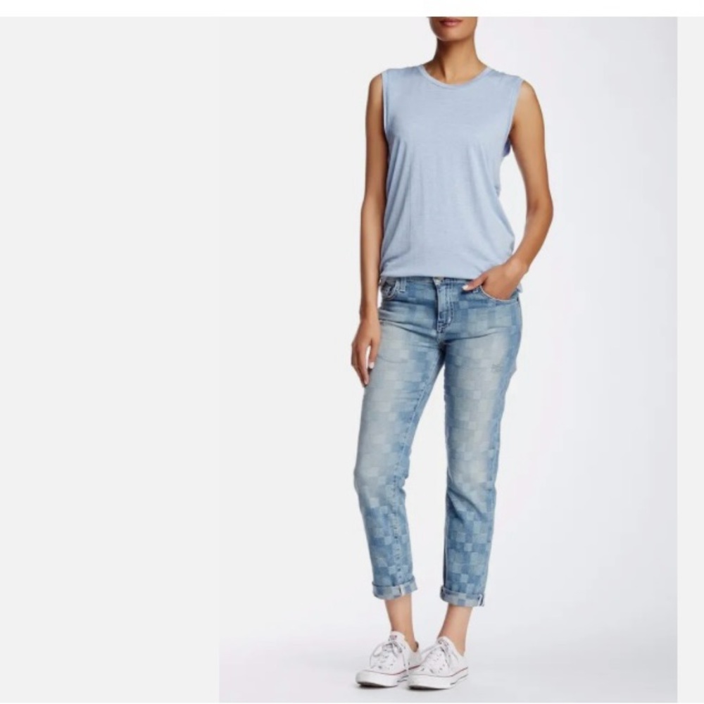 Current/Elliott The Fling Slim-The Boyfriend Cropped Jeans S 27 Runs large